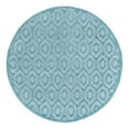 thumbnail image 2 of Unique Loom Outdoor Trellis Textured Collection Area Rug - Spatial (7' Round Aqua/Ivory), 2 of 6