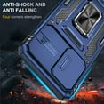 thumbnail image 7 of Heavy Duty Armor Case for Samsung Galaxy A52 5G with Adjustable 360 Degree Rotated Metal Bracket Camera Slide Shockproof Phone Cover for Samsung Galaxy A52 5G 6.5 Inch,Navyblue, 7 of 7