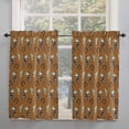 thumbnail image 2 of Cowboy Christmas Kitchen Curtain 2 Panels Curtains 54 Inch Length, Western Brown Cactus Xmas Sage Green Curtains Rod Pocket Curtains Window Drapes Treatment Window Cafe Curtains, 2 of 5