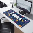 thumbnail image 2 of Long Mouse Pads for Desk,Colorful Dinosaurs Names Palms Clouds Desk Mats on Top Of Desks, Desk Mouse Pad Extra Large with 3mm Non-Slip Base and Stitched Edge for Gaming,Work,Home 31.5"x11.8", 2 of 5