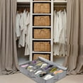 thumbnail image 1 of Home Textile Storage Bedroom Undercarriage Organizer with Lid Foldable Shoe Storage Visible for Closet and Home Organization, 1 of 3