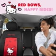 thumbnail image 2 of Fundas de asiento de coche Carbella Hello Kitty de poliéster negro/rojo, 2 of 7