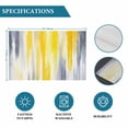 thumbnail image 6 of Yellow Gray White Placemats Set of 6, Farmhouse Gradient Abstract Art Placemats for Dining Table, Place Mats for Kitchen Tabletop, Waterproof Wipeable Dining Table Mats Set, 6 of 9