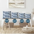 thumbnail image 5 of Americanflat 20"x20" Abstract Blurred Throw Pillow with Premium Polyester - Blue, 5 of 8
