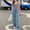 Light Blue, variant on JFGHDG Overalls for Women Denim Jumpsuits Adjustable Strap Baggy Wide Leg Jean Overalls with Pockets Dark Blue S