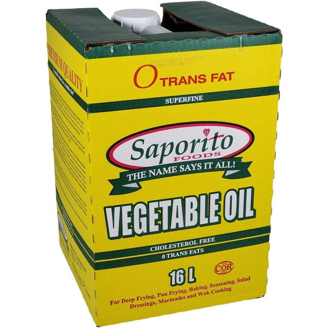 Saporito Vegetable Oil Box, 16 Liters