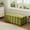 Velvet + Olive Green, variant on Christopher Knight Home 50" Modern Fabric Storage Ottoman with Scalloped Design, Solid Wood Frame, White