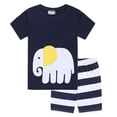 thumbnail image 5 of Conjuntos de ropa de pijamas para niños - Dibujos animados de verano para niños impresos esquí esquí Gafas de esquí, 5 of 5