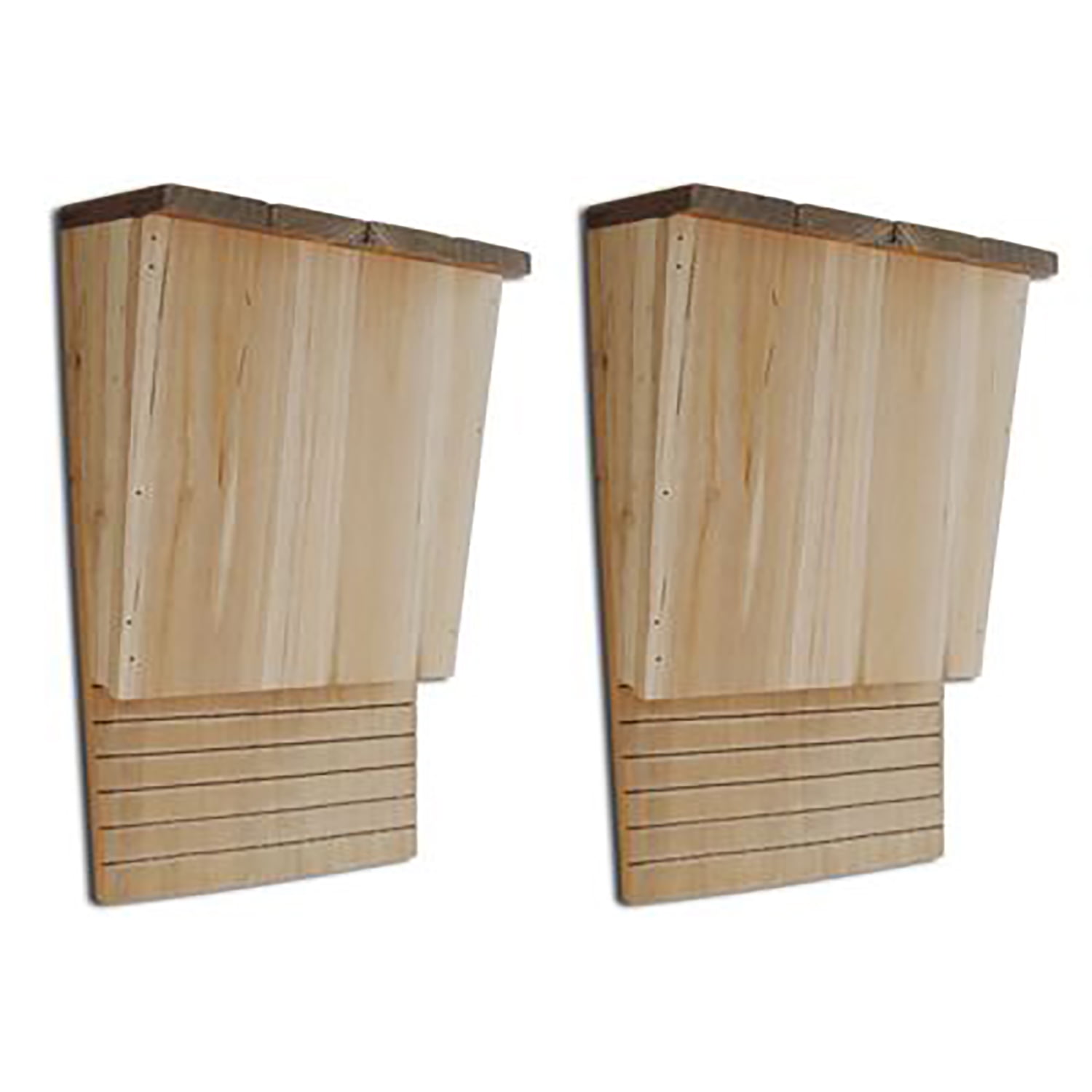 Pefilos 13" Wood 2 pcs Bat House, Single-Chamber Bat Box, Wooden Bat Houses Kit for Outdoors, Beige Pefilos 13" Wood 2 pcs Bat House, Single-Chamber Bat Box, Wooden Bat Houses Kit for Outdoors, Beige