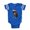 Royal Blue, variant on CafePress - Santa Boxer Christmas - Cute Infant Baby Football Bodysuit