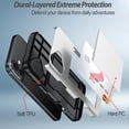 thumbnail image 2 of Benbenjaytek for iPhone 16 Wallet Case with Card Holder + 2 Tempered Glass Screen Protector Protective Dual Layer Shockproof Hidden Card Slot Slim Case Women Men iPhone 16 6.1 inch 2024 (Silver), 2 of 6
