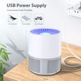 thumbnail image 2 of Lámpara eléctrica antimosquitos, trampa para mosquitos USB para exteriores e interiores, silenciosa, eficaz (gris), 2 of 5