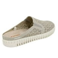thumbnail image 3 of Jsport Ladies' Floral Mule Easy Slip Comfy Contoured Lightweight Shoe (Taupe, 6), 3 of 7