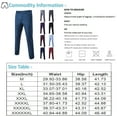 thumbnail image 2 of Men's Cargo Pants Waterproof Wear-Resistant Outdoor Hiking Running Trousers Straight Loose Button Pockets Cargo Pants Men Fashion Stretch Sports Pants Men Multi-Pockets Drawstring Cotton Track Pant, 2 of 3