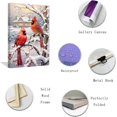thumbnail image 5 of ZHONGYUTONG Christmas Canvas Wall Art Cardinal Couple on Branch with Barn Poster Prints Winter Scene Artwork Christmas Home Decor Ready to Hang (20.00" x 30.00"), 5 of 6