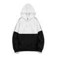 thumbnail image 6 of PuLe Hoodies for Men Men's Casual Fashion Color Blocking Easy Long Sleeved Hooded Top, 6 of 8