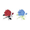 thumbnail image 4 of Rosa bordado parches ropa vestido DIY mezcla de algodón insignia de costura floral 4 piezas Noticed HA7846-00B, 4 of 6