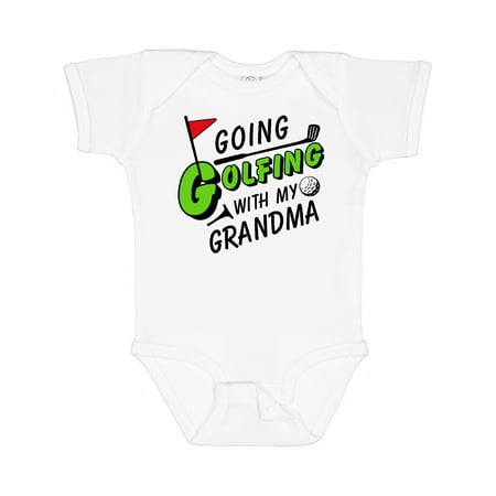 

Inktastic Going Golfing with My Grandma- Kids Golf Boys or Girls Baby Bodysuit