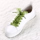 thumbnail image 2 of 2 Pares Cordones Planos Allegra K De Zapatos Transparentes Hilado De Nieve 2.5 Cm De Ancho Para Zapatillas De Deporte Verde Ejercito 80cm / 31, 2 of 6