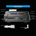 thumbnail image 1 of Soporte para ventilador enfriador de consola con soporte de cargador de luz RGB para PS VR2 PS5 (negro) Tmvgtek Para estrenar, 1 of 9