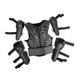 thumbnail image 4 of Traje protector infantil para motociclistas, rodilleras y coderas para ciclismo, patinaje y actividades al aire libre. Negro, 4 of 9