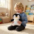 thumbnail image 7 of Floral Checkered Patchwork Penguin Plush Cute Stuffed Penguin Plushie Soft Stuffed Animal Plush Home Decor Ornaments Lovely Plush Gifts Hugable Decor Piece for Penguin Enthusiasts, 7 of 7