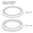 thumbnail image 2 of Uxcell 6in1 Set Double-Sided Tape 22 Yards Long 1/2 Inch 1/4 Inch Width, 2 of 6
