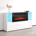 thumbnail image 2 of Komi 03 Electric Fireplace Modern 63" Sideboard, 2 of 6