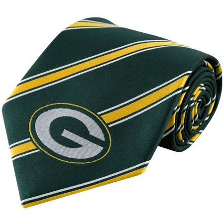 Floral Handmade Woven Tie - Green Bay Packers Woven Poly Tie - No Size