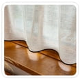 thumbnail image 5 of XmhyTop-A Cortinas decorativas beige, 2 piezas, 300 x 45 cm, cortas, de encaje, para cocina, decoración del hogar, 5 of 5