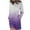Purple #2, variant on Dresses for Women, Women Long-Sleeved Sweatshirt Loose Crew Neck Dress Printed Hoodie Dress Jumper Dress with Pockets Leisure Purple S