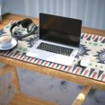 thumbnail image 3 of Long Mouse Pads for Desk,Colorful Geometric Triangle Diamond Desk Mats on Top Of Desks, Desk Mouse Pad Extra Large with 3mm Non-Slip Base and Stitched Edge for Gaming,Work,Home 35.4"x15.7", 3 of 5