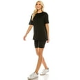 thumbnail image 2 of Haute Edition Matching Biker Short and T-Shirt Set with Plus, 2 of 4