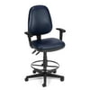 Straton Series Vinyl Task Chair with Arms and Drafting Kit