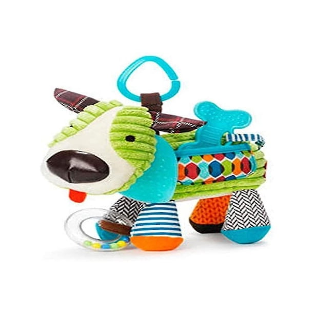 Juguetes de actividad y dentición para bebés con sonajeros y texturas multisensoriales, juguetes de peluche, muñecos de peluche para niños, muñeco mordedor para perro Hy