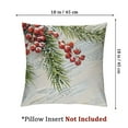 thumbnail image 4 of snow, berries, pine tree branch Throw Pillow Cushion Case, Double-Sided Print Home Decor Home Furnishing, 4 of 8