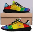 thumbnail image 3 of Love Is Love LGBT Pride Shoes Sneakers Black Size 7, 3 of 7