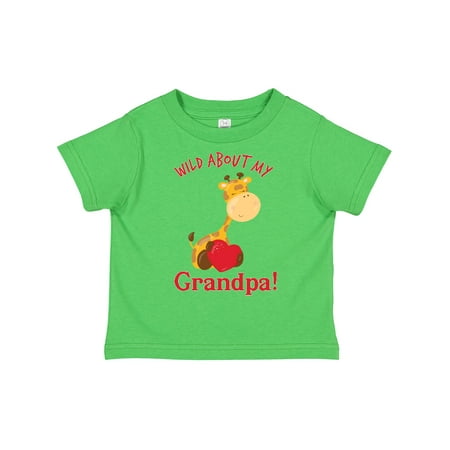 

Inktastic Wild About My Grandpa Gift Toddler Boy or Toddler Girl T-Shirt