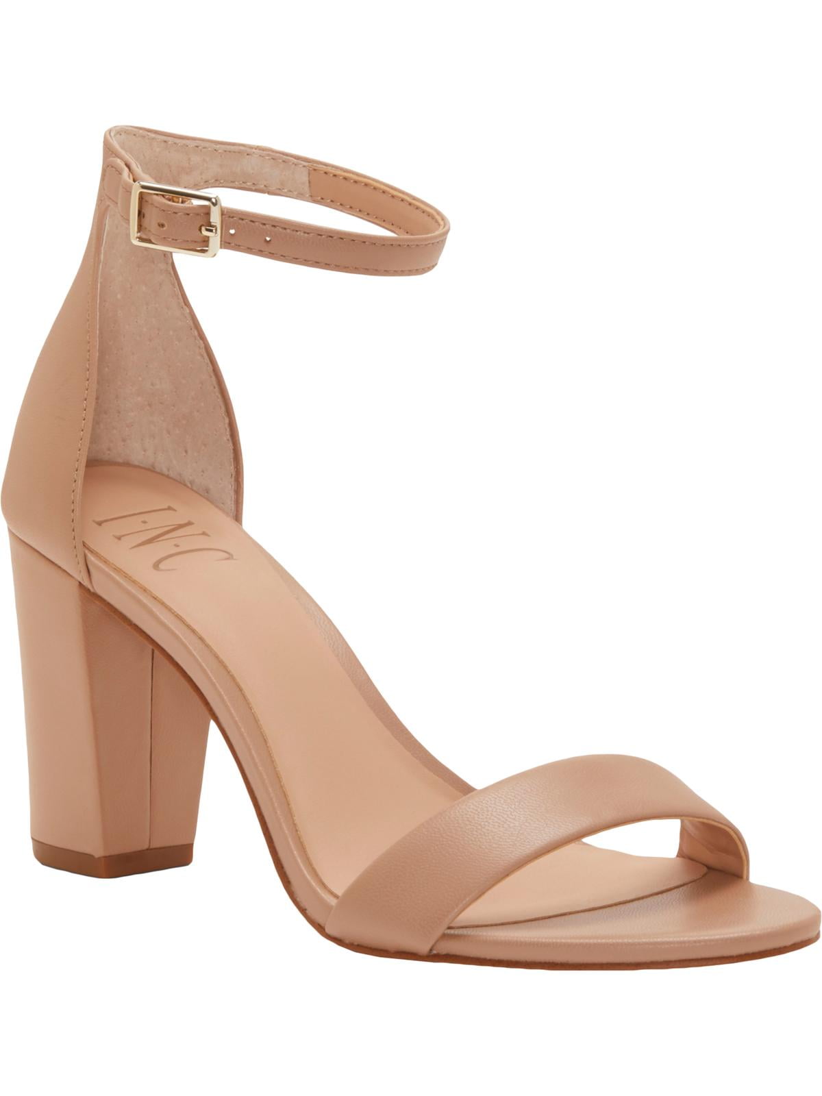 INC Womens Kivah Faux Leather Ankle 