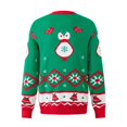 thumbnail image 2 of FRSASU Women's Christmas Sweaters Snowflake Reindeer Long Sleeve Crewneck Oversized Sweater Xmas Knitted Pullover Tops Red-F, 2 of 7