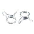 thumbnail image 1 of Unique Bargains Double Wire Motorcycle ATV 6mm Fuel Line Hose Tube Spring Clips Clamp Zinc Plated 20Pcs, 1 of 3