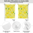 thumbnail image 2 of Easygdp Bright Lemons Garden Flag Yard Flag Welcome Flag, Double-Sided, Weather Resistant for Outdoor Decor - 12.5"x18", 2 of 9