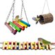 thumbnail image 1 of Mascota 3pcs juguetes para pájaros pájaros escalera de madera pájaro Jugo Jugo Swinter Juguete Nido Tejido Natural Nido Colgante Para Pequeños Periquitos Cockatiels Conureza Maca, 1 of 7