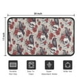 thumbnail image 5 of Beige Skull Crow Flower Pattern Door Rugs,Washable Non Slip Door Mats Indoor,Decorative Door Mats,Entry Mat Indoor for Entrance,Bedroom,Kitchen,Bathroom,30"x17", 5 of 6