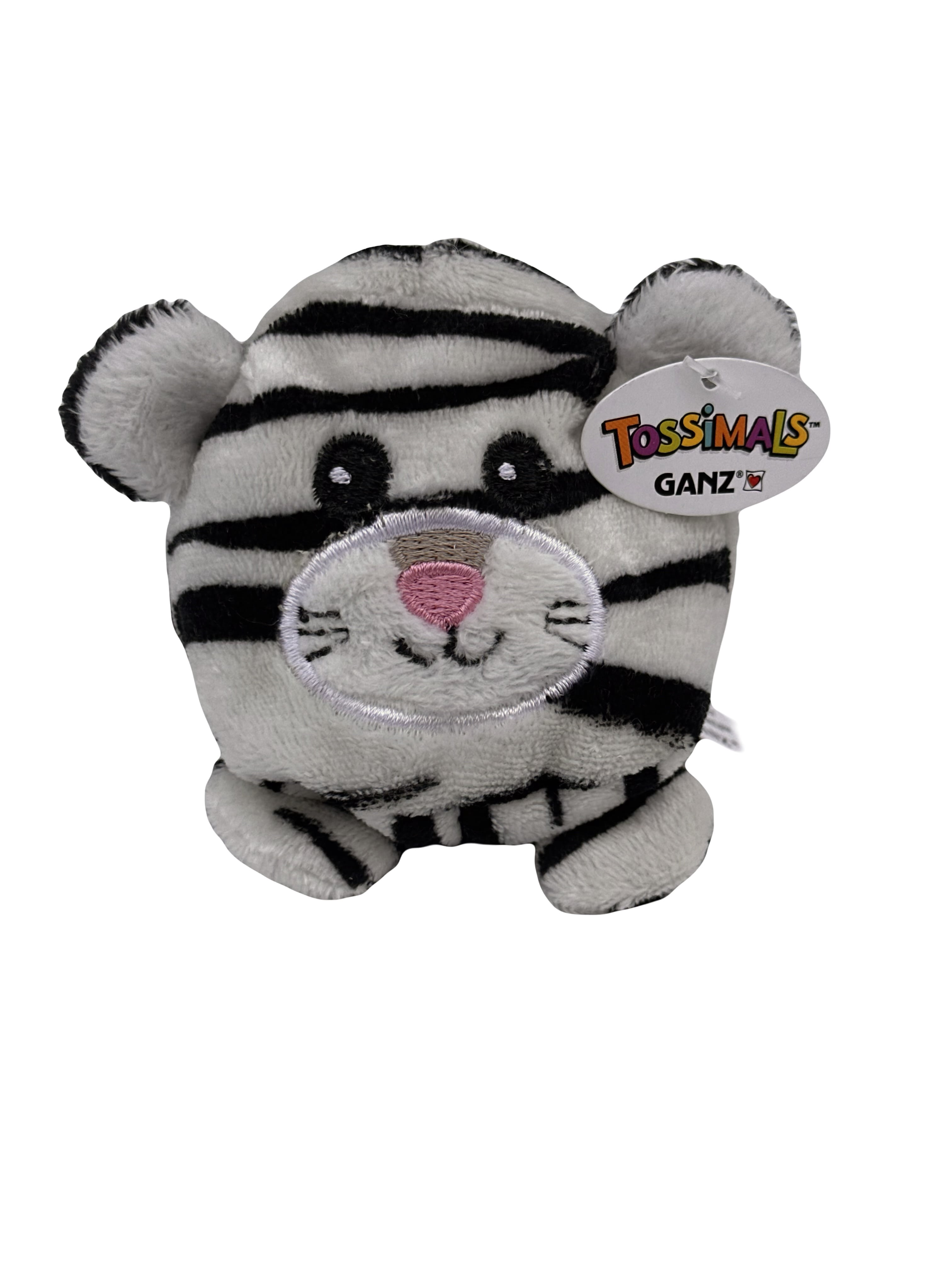 Black White Zebra Tossimal by Ganz - Zebra Plush Toy - Walmart.com