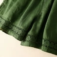 thumbnail image 5 of BKQCNKM Linen Shorts for Women, Gauze Shorts for Women, Flowy Shorts for Women, Casual Elastic Waisted Cotton Shorts with Pockets, Lounge Shorts Women, Green L, 5 of 8