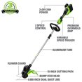 thumbnail image 2 of Greenworks 2 x 24V (48V) 15-Inch Cordless String Trimmer, (2) 24V 2.0 Ah USB Batteries and 4.0 Ah Dual Port Charger Included  [125+ Compatible Tools], 2 of 9