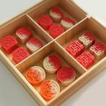 thumbnail image 3 of Paokuoon Silicone Cake Mold Quick Cleaning Chinese Style Wedding Cake Mould Exquisite Patterns 6 Grids Non Safe Easy Release Cake, 3 of 7