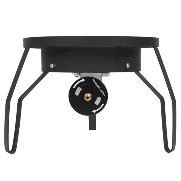 High-Pressure Gas Burner Stove - 200,000 BTU, Cast Iron, 20 PSI Regulator, Adjustable for Camping/Parties/Home Brewing
