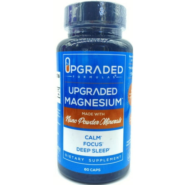 Upgraded Magnesium 60 Capsules CALM FOCUS DEEP SLEEP